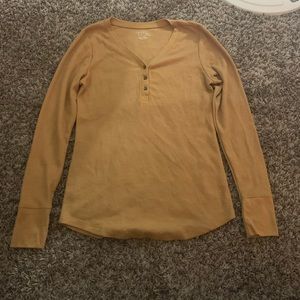 Yellow long sleeve shirt